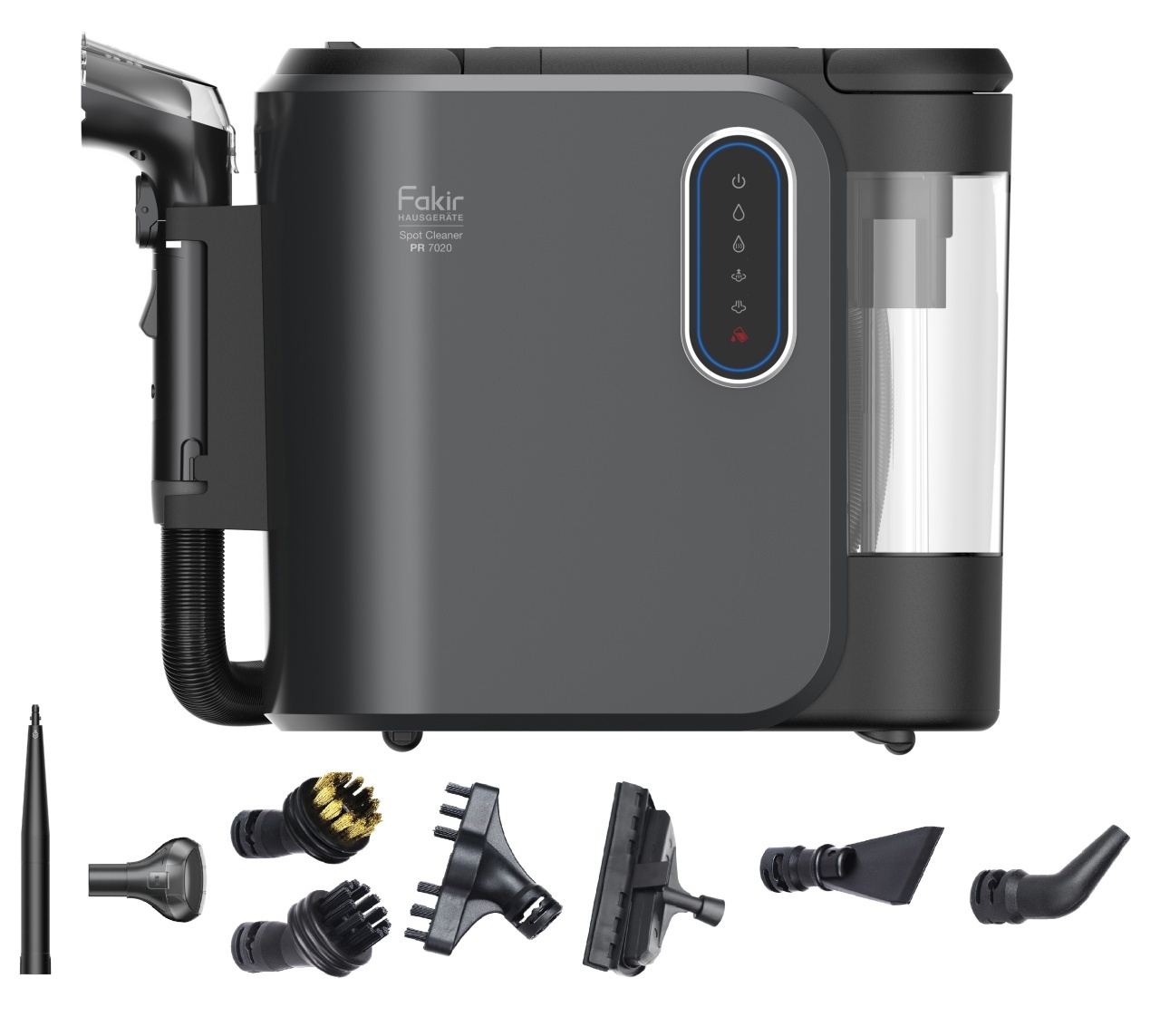 Aspirator cu spalare si abur Fakir PR 7020, 2000W, 1.6L