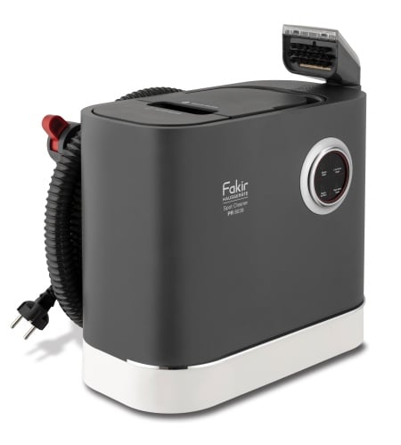 Aspirator cu spalare, abur, apa fierbinte Fakir PR 8038 pt. covoare, canapele, fotolii, tapiterie auto si alte textile, Perie speciala abur geamuri, Curata (54°C) si igienizeaza (97°C), 1600W, Injectie extractie, Gri