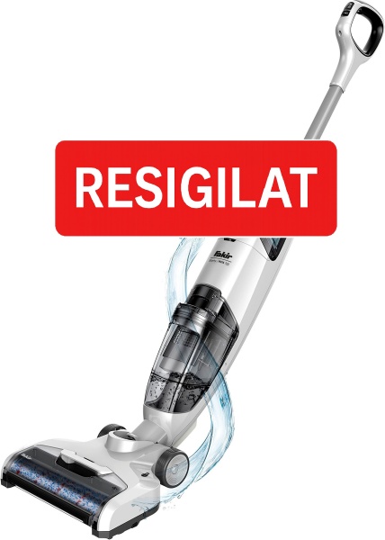 Aspirator cu spalare Fakir Starky WDA 700 (Mop+Aspirator), Acumulatori 22.2V Li-Ion, 25 min autonomie, Perie electrica/mop, Auto-curatare, Alb, PRODUS RESIGILAT