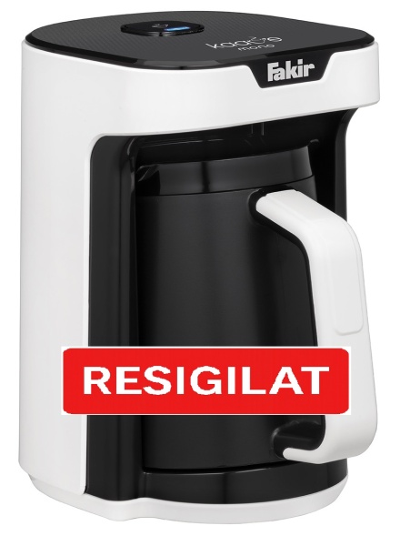 Aparat cafea turceasca Fakir Kaave, Luminasense Technology, 1-4 cesti, avertizare sonora, Alb, PRODUS RESIGILAT