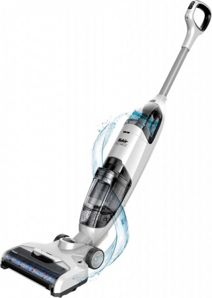 Aspirator cu spalare Fakir Starky WDA 700 (Mop+Aspirator), Acumulatori 22.2V Li-Ion, 25 min autonomie, Perie electrica/mop, Auto-curatare, Alb, PRODUS RESIGILAT