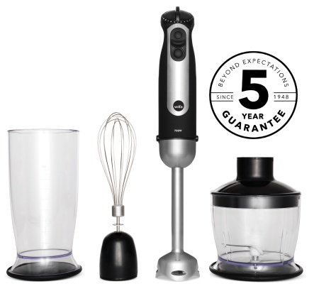 Mixer vertical Wilfa Essential SM-1FP, 700W, Viteza variabila, Tocator, Tel, Cana de mixat, Negru/inox