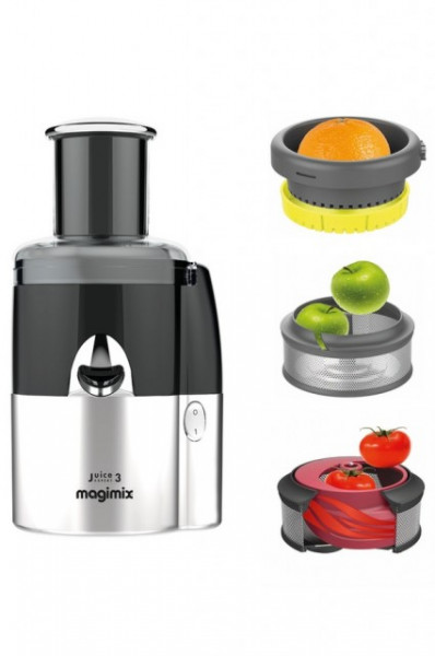 Extractor multifunctional de suc (storcator la rece) Magimix JUICE EXPERT 3 - crom/negru PRODUS RESIGILAT