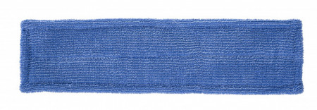 Rezerva pentru mop plat, Curatare umeda, Microfibra, 88% poliester/12% poliamida, Albastra