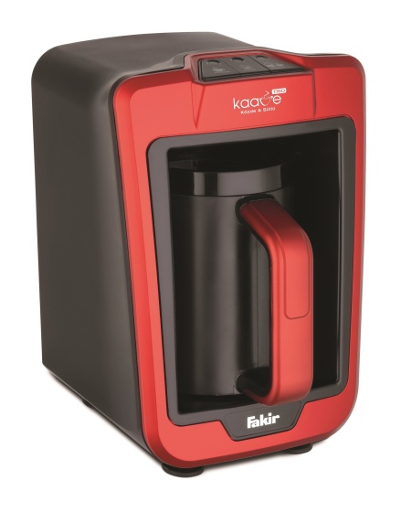Aparat cafea turceasca Fakir Kaave Trio Cafea&Lapte, Luminasense Technology, 735W, Capacitate 280ml (1-4 cesti), Control digital, Avertizare sonora, Rosu