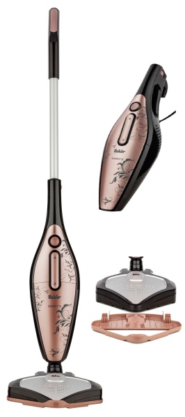 Aspirator multifunctional cu fir Fakir Darky 2 in 1 vertical si de mana, 1 l, 800 W, Roz, PRODUS RESIGILAT