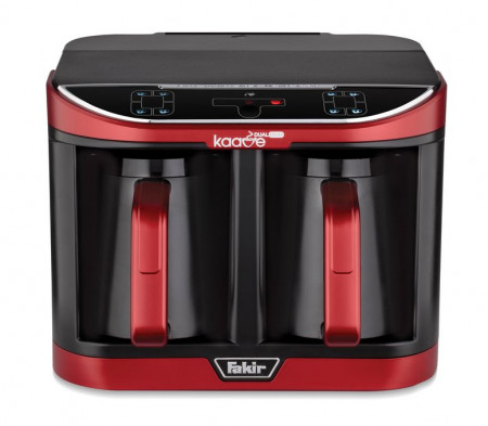 Aparat preparare cafea turceasca Fakir Kaave Dual Pro, 1470 W, Control digital, 2.3L, Luminasense Technology, Rosu