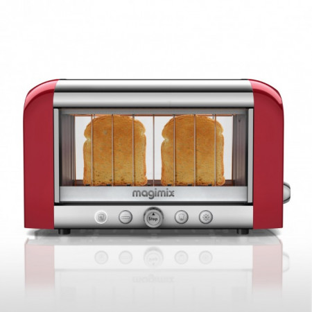 Prajitor transparent MAGIMIX Toaster Vision - rosu