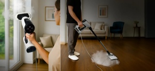 Aparat de curatat cu abur Fakir Multy Clean 1500 W, 2-in-1, 16 accesorii, 380ml, 25 min, Alb - Img 4