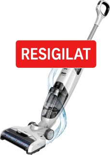 Aspirator cu spalare Fakir Starky WDA 700 (Mop+Aspirator), Acumulatori 22.2V Li-Ion, 25 min autonomie, Perie electrica/mop, Auto-curatare, Alb, PRODUS RESIGILAT - Img 1