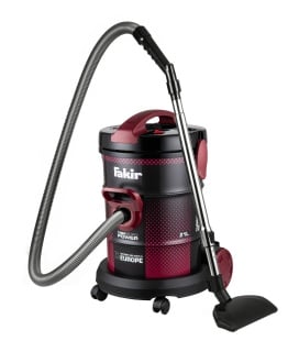 Aspirator profesional Fakir 21LT, 2200W, 21L, Fara sac, Turbo, Functie suflare, Tub telescopic, Accesorii incluse, Bordeaux - Img 1