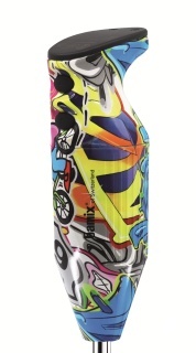 Mixer Bamix Mono Design Edition 200W, Motor profesional, Vas 600ml, Suport perete, 3 lame, Grafitti - Img 3