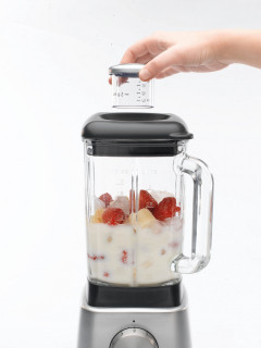 Power Blender 4 MAGIMIX, 1300 W, 22,000 rpm, vas din sticlă 1,8 L, 3 ani garanție, crom mat - Img 2