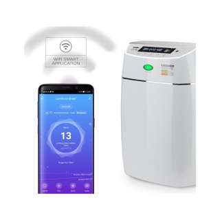 Purificator aer si ionizator Fakir Luminoso Smart, 6 trepte de filtrare, incl. Fotocatalitic TiO2, UV si HEPA H14, Aplicatie mobila, 50W, minim 25dB, 50 mp, Alb - Img 2