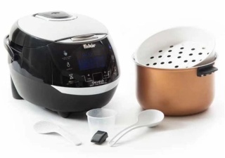[RESIGILAT] Multicooker Fakir Guvech, 20 de programe incl. Abur si Sous-vide, 1000W, 5 L, Timer 24 h, Afisaj LCD si control Touch, Negru - Img 3