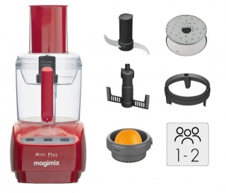 Robot multifunctional MAGIMIX Le Mini Plus, 400W, Motor profesional cu 30 ani garantie, 2 boluri (1.7L/0.5L), Viteza automata, Fabr. in Franta - PRODUS RESIGILAT - Img 2