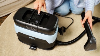 Aspirator cu spalare si abur CleanKoala Multi Heat 1650W, pt. canapele, fotolii, mochete, tapiterie auto si alte textile, >12 kPa, curata pete si igienizeaza, injectie extractie, 1.3L, Negru - Img 4