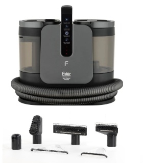 Aspirator cu spalare si abur Fakir PR 5020, 1650W, pentru canapele, fotolii, tapiterie auto, geamuri, gresie si faianta, abur 100°C, aspirare >13 kPa, 4 moduri, gri/negru