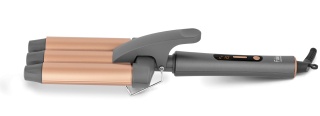 Ondulator de păr Fakir Ion Fusion, 126W, 3 tuburi 28mm, 10 setări temp. (120–210°C), Ionizare, Ceramică cu ulei de argan, LED, Auto-off, Antracit - Img 3