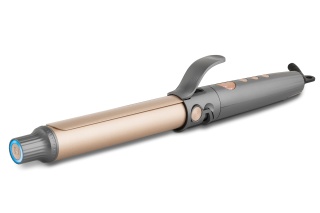 Ondulator păr Fakir Glow Keratin, Plăci ceramice cu Keratină și Ulei de nucă de cocos, 10 setări temp. (120°C - 210°C), 260W, Smart Timer, Ecran LCD, Oprire automată, Cablu rotativ 360°, 2.5m, Roz metalizat - Img 2