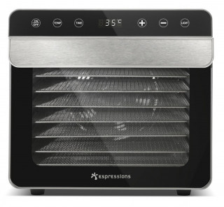 [RESIGILAT] Deshidrator alimente cu 8 tavi Smart Food Espressions, 700W, Carcasa si tavi inox, Termostat 35-85°C, Timer 48 ore, Inox - Img 3