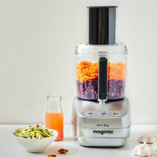 [RESIGILAT] Robot multifunctional MAGIMIX Le Mini Plus, 400W, Motor profesional cu 30 ani garantie, 2 boluri (1.7L/0.5L), Viteza automata, Fabr. in Franta, Crom - Img 8
