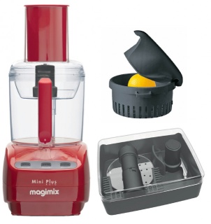 Robot multifunctional MAGIMIX Le Mini Plus, 400W, Motor profesional cu 30 ani garantie, 2 boluri (1.7L/0.5L), Viteza automata, Fabr. in Franta - PRODUS RESIGILAT - Img 3