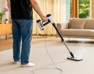 Aparat de curatat cu abur Fakir Multy Clean 1500 W, 2-in-1, 16 accesorii, 380ml, 25 min, Alb - Img 8