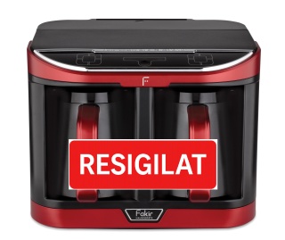 Aparat preparare cafea turceasca Fakir Kaave Dual Pro, 1470 W, Control digital, 2.3L, Luminasense Technology, Rosu, PRODUS RESIGILAT - Img 1