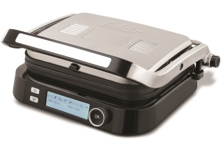 Gratar electric Fakir Grill Expert Smart, 2100W, 7 programe, Indicator gatire, Senzor automat, Deschidere 180°, 3 nivele de gatire carne, Placi detasabile, Argintiu - Img 1