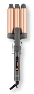 Ondulator de păr Fakir Ion Fusion, 126W, 3 tuburi 28mm, 10 setări temp. (120–210°C), Ionizare, Ceramică cu ulei de argan, LED, Auto-off, Antracit - Img 4