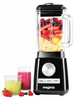 Power Blender 4 MAGIMIX, 1300 W, 22,000 rpm, vas din sticlă 1,8 L, 3 ani garanție, negru