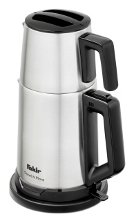 Set fierbator apa si ceainic electric Fakir Steel N More, 1.8L si 1L, 1800w, Protectie supraincalzire si mentinere la cald, Inox - Img 2