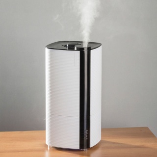 Umidificator ultrasunete Fakir Airwell, rezervor 4 l, 300 ml/h, Senzor de umiditate, Higrostat, Filtru ceramic, Afisaj LCD, Iluminare speciala, Telecomanda, Timer, PRODUS RESIGILAT - Img 5