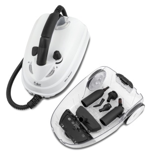 Aparat de curatat cu aburi Fakir Max Steam cu abur, 1500W, 5 Bar, 1.6 L, incalzire 10 min, 12 accesorii, Alb - Img 2