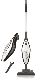 Aspirator multifunctional cu fir Fakir Starky 2 in 1 vertical si de mana, 1 l, 800 W, Perie multifunctionala, Argintiu/negru