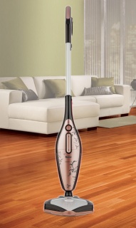 Aspirator vertical cu fir Fakir Darky 2 in 1 vertical si de mana, 1 l, 800 W, Duza speciala parchet, Roz - Img 2