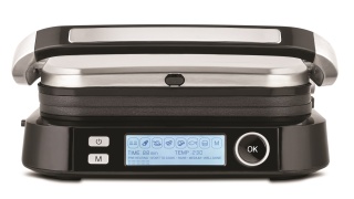 Gratar electric Fakir Grill Expert Smart, 2100W, 7 programe, Indicator gatire, Senzor automat, Deschidere 180°, 3 nivele de gatire carne, Placi detasabile, Argintiu - Img 2