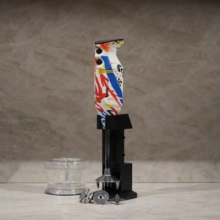 Mixer Bamix DeLuxe Design Edition 200W, Motor profesional, Rasnita, Stand DeLuxe, 3 lame, Modern art - Img 4