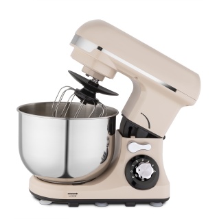 Robot de bucatarie Fakir Magichef, 1200W, Bol 4 L inox, 3 accesorii inox, 6 Viteze - Pulse, Angrenaje metalice, Roz - Img 4
