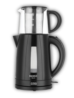 Set fierbător apă și ceainic electric Fakir Range Mystic, 1.7L și 0.8L, 2200W, Oprire automată, Menținere la cald, Negru - Img 3