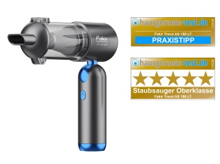Aspirator de mana 4in1 fara fir Fakir AS 150 LT, 17000 Pa, 120W motor BLDC, 11.1V, 35 min, aspirare, suflare, umflare, EPA12, Antracit/Albastru - Img 2