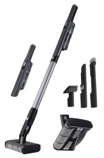 Aspirator stick si de mana Fakir AS 1480LT Floor, Li-Ion 14,8V, 30 min autonomie, motor BLDC (fara perii) 180W, Perie electrica dubla, 20 kPa, Filtru EPA, Negru - Img 1