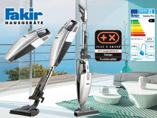 Aspirator vertical 2 in 1 Fakir Starky PRO HS 300, 700W, 1.2L, 20kPa, filtru EPA, perie multifunctionala, cablu 6m, Gri - Img 2