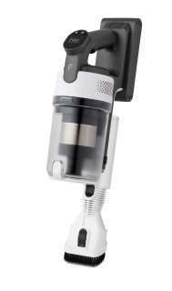 Aspirator vertical Fakir Purevac Ultra, Statie curatare automata, 350W, 0.3L, 25.9V Li-Ion, Perie cu UV, Mop rotativ cu pulverizator, 2 filtre HEPA 13, Putere automata, max. 60 min, Alb - Img 4
