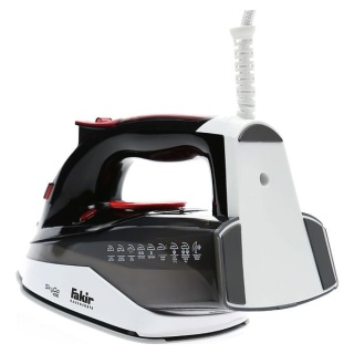 Fier de calcat Fakir SkyGo, 2800W, Talpa ceramica, Abur continuu 45 g/min, Jet de abur 170 g, Capacitate rezervor 350ml, Oprire automata, Sistem anti picurare, Curatare automata, Rosu - Img 3
