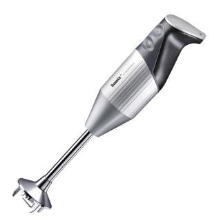 Mixer BAMIX Swissline 200W, 2 Viteze, Motor profesional, 3 Lame, Vas 1 l, Procesor, Argintiu - Img 6