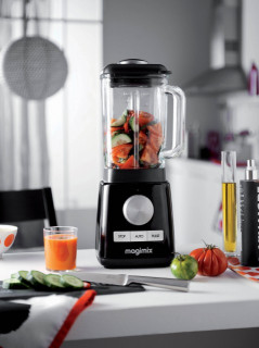 Power Blender 4 MAGIMIX, 1300 W, 22,000 rpm, vas din sticlă 1,8 L, 3 ani garanție, negru - Img 3