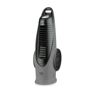 Ventilator turn Fakir TVL 90 BS, 3+1 viteze, 90W, Telecomandă, Termometru, Display digital, Timer, Gri/Negru - Img 1