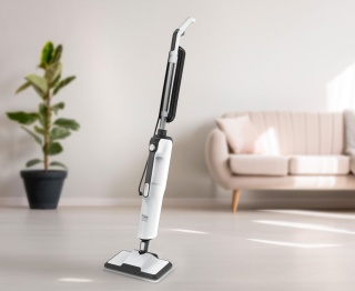 Aparat de curatat cu aburi 2 in 1 Fakir Duo Steam, 1400W, rezervor 380ml, 15-32 ml/min, 9 accesorii incluse, Incalzire in 15 sec, Alb - Img 2